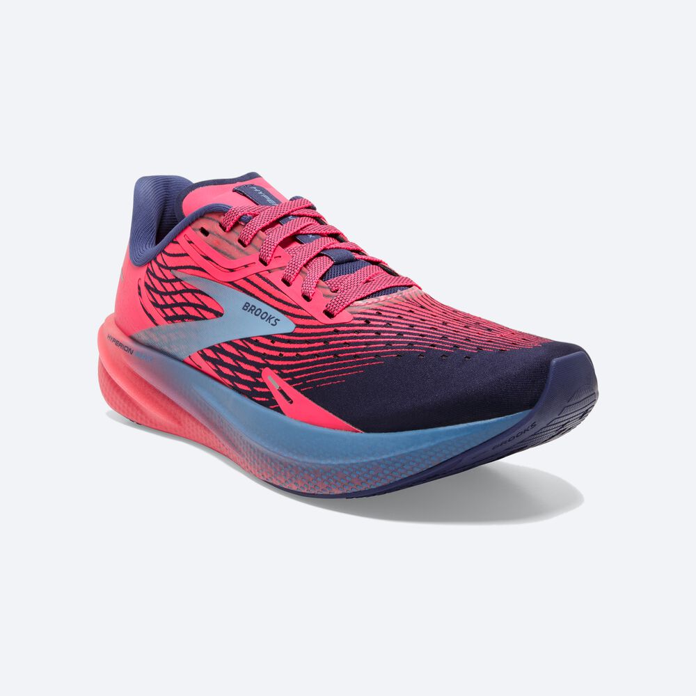 Zapatillas Running Brooks Hyperion Max Mujer Rosas/Azules | CR53690