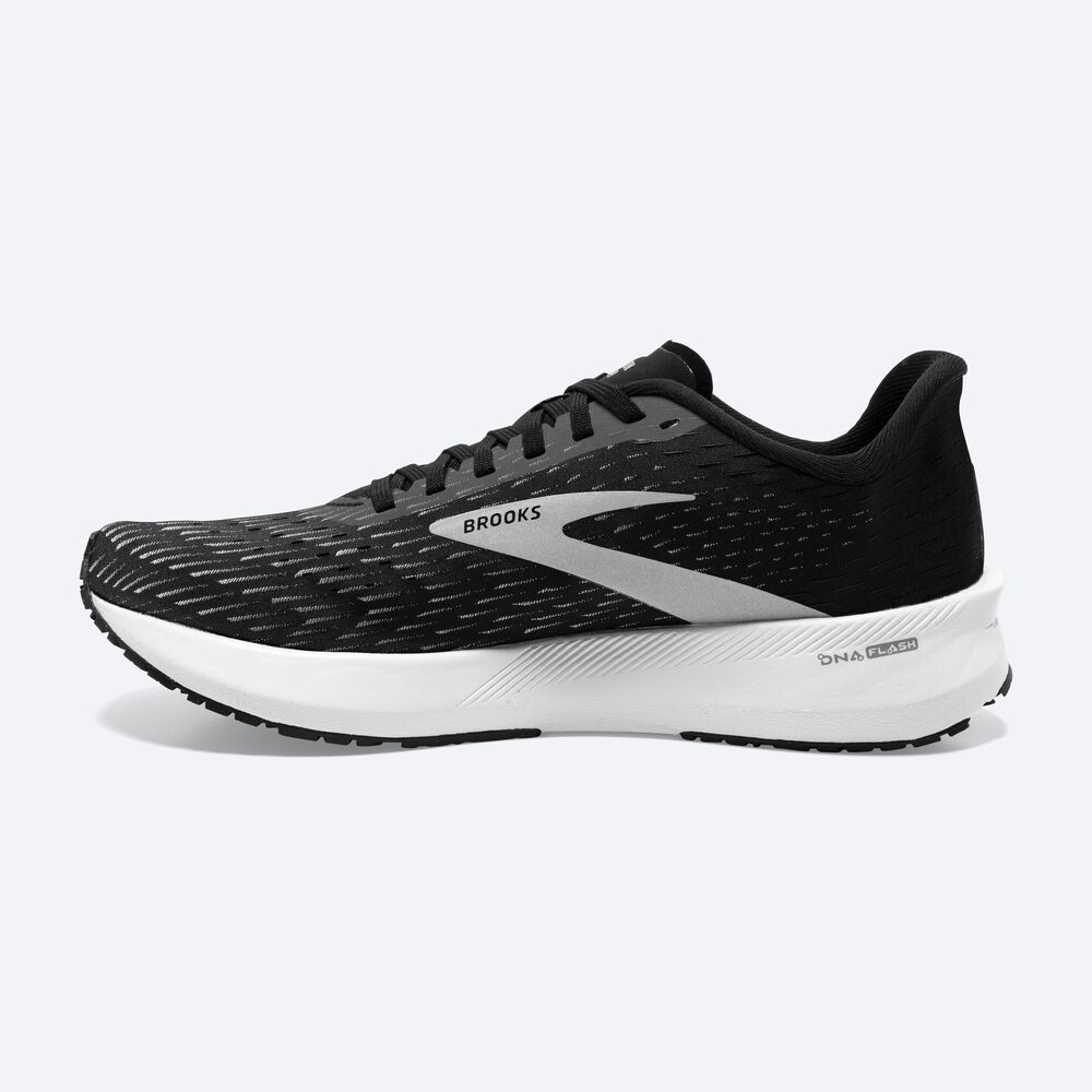 Zapatillas Running Brooks Hyperion Tempo Mujer Negras/Plateadas/Blancas | CR13298