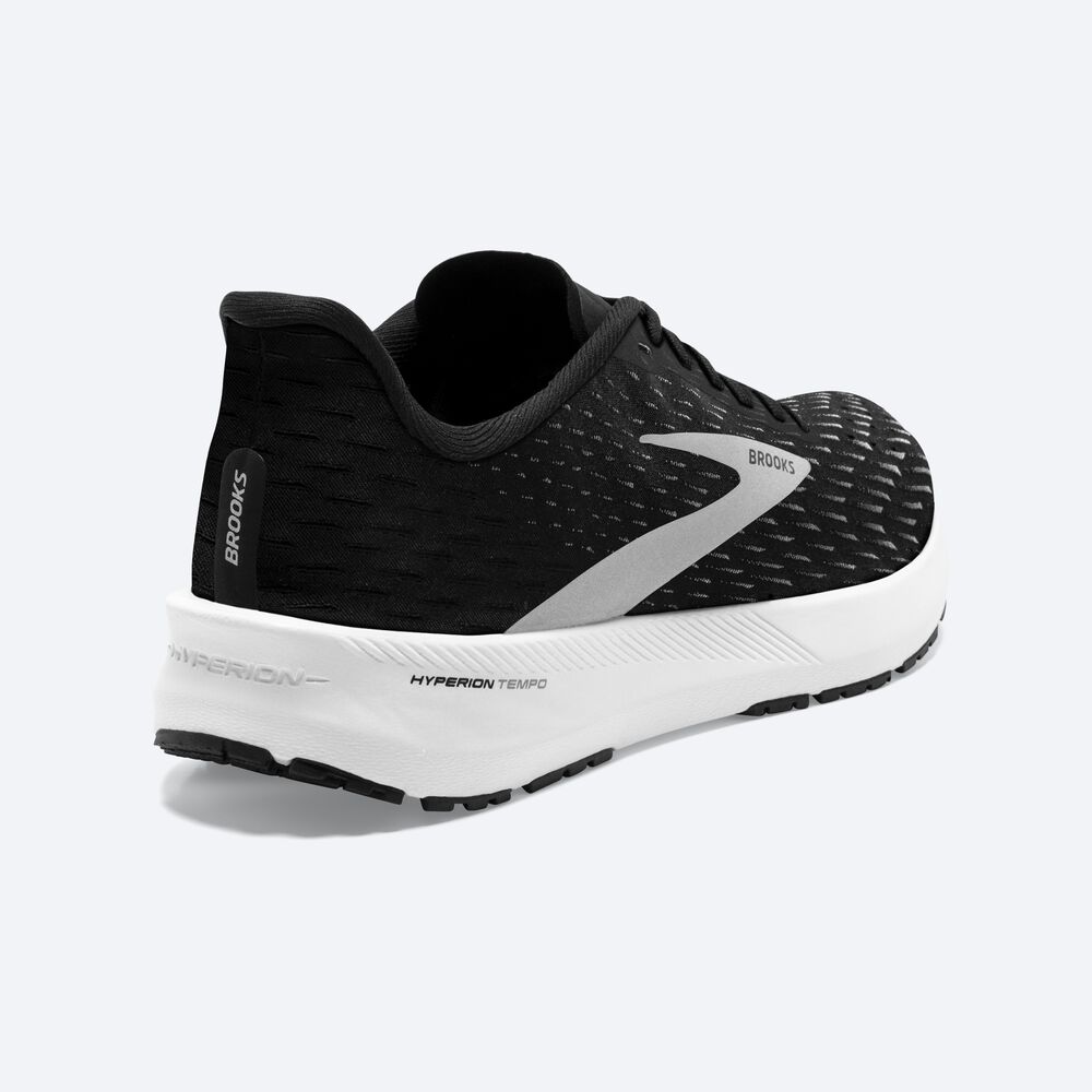 Zapatillas Running Brooks Hyperion Tempo Mujer Negras/Plateadas/Blancas | CR13298