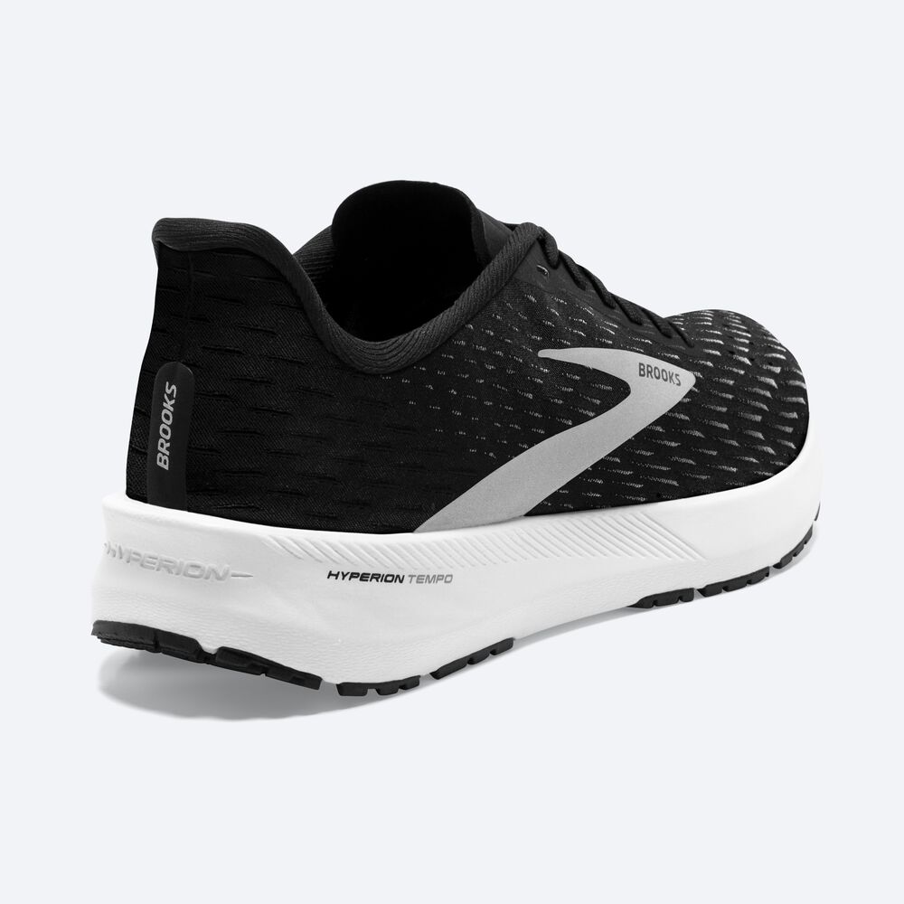 Zapatillas Running Brooks Hyperion Tempo Hombre Negras/Plateadas/Blancas | CR38750