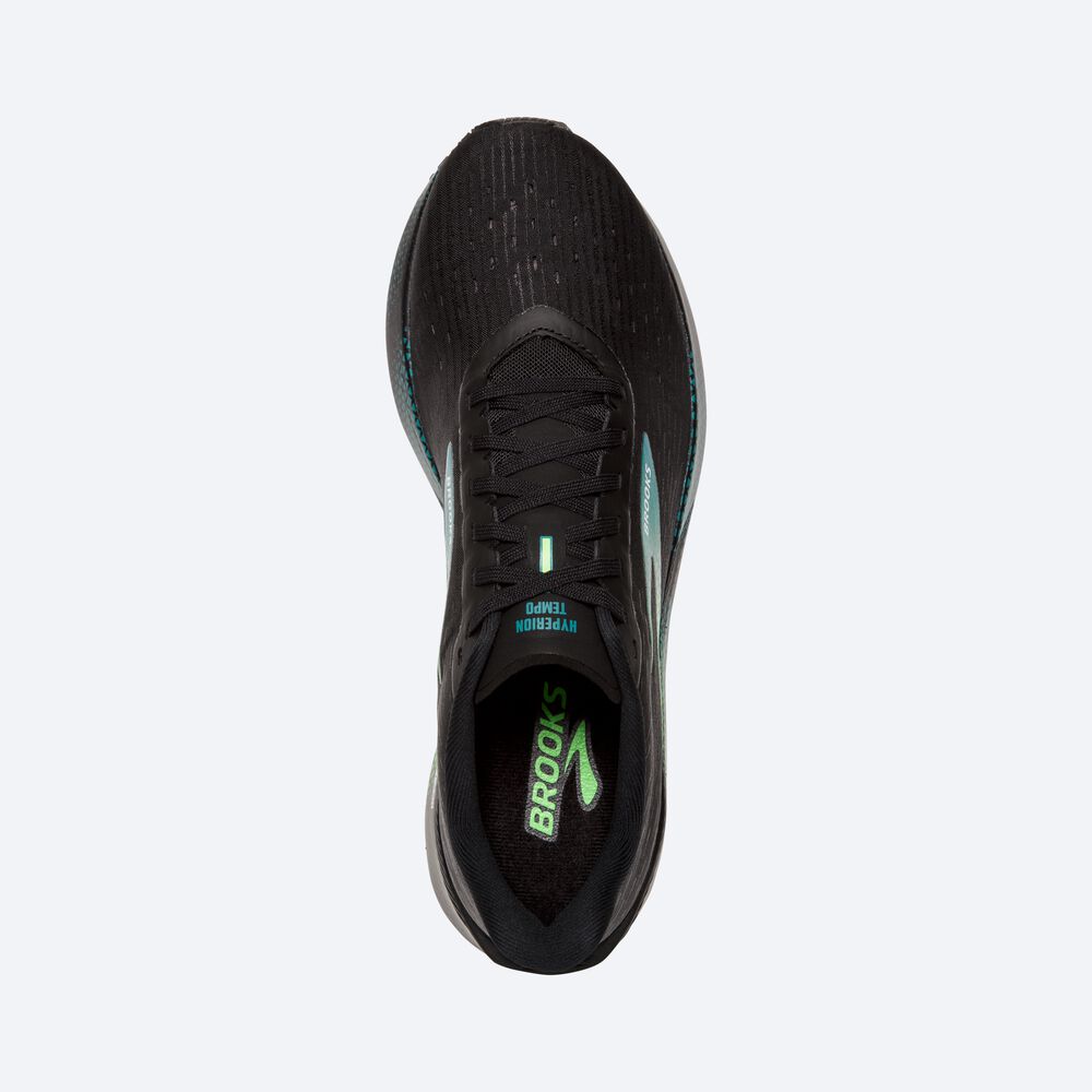 Zapatillas Running Brooks Hyperion Tempo Hombre Negras/Verde | CR61270