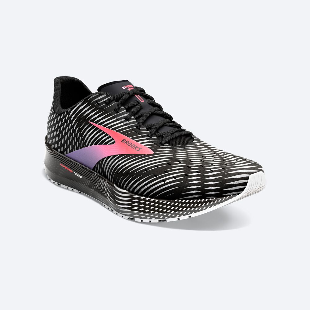 Zapatillas Running Brooks Hyperion Tempo Mujer Negras/Coral/Moradas | CR75831