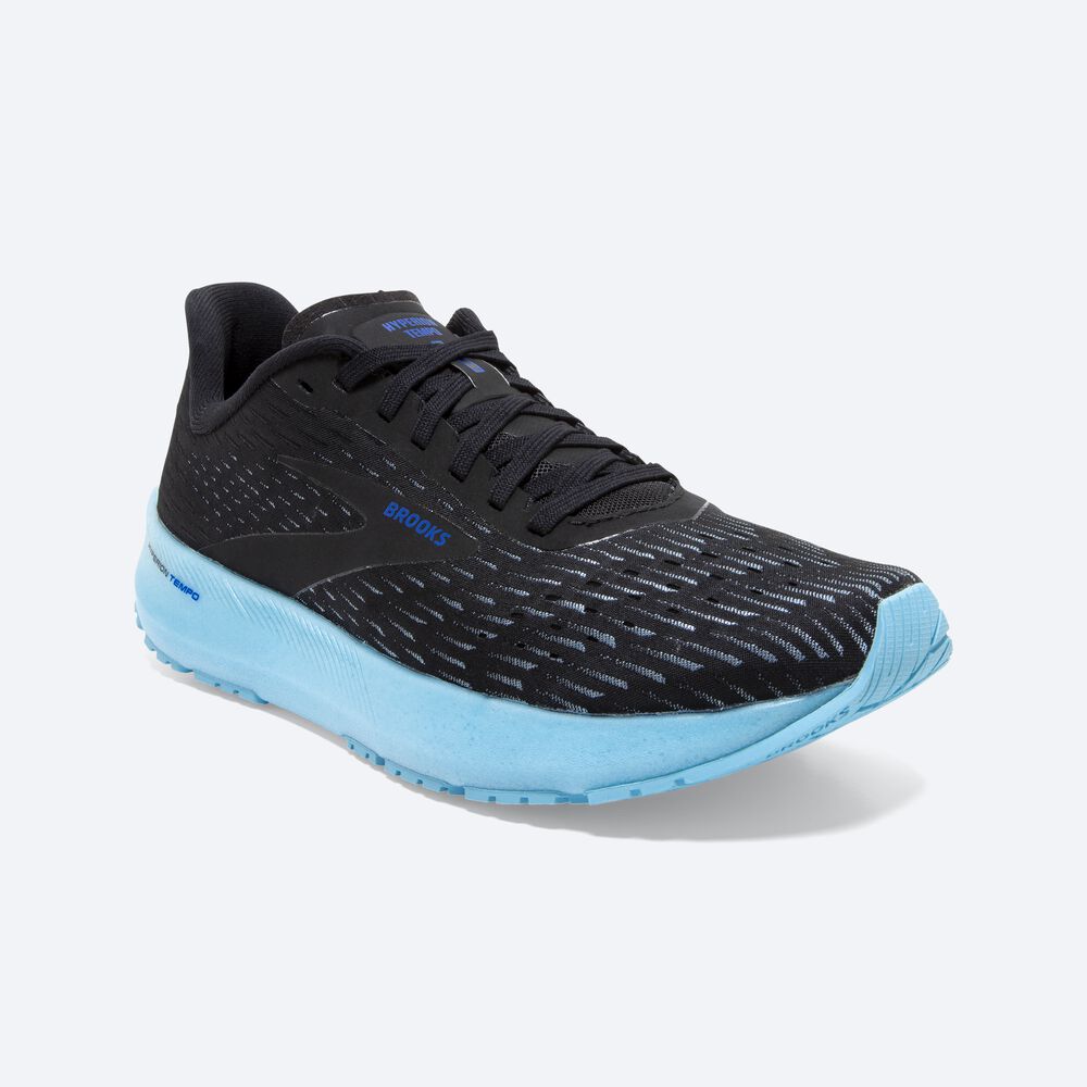 Zapatillas Running Brooks Hyperion Tempo Mujer Negras/Turquesa Claro/Azules | CR79635