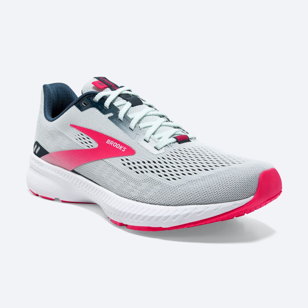 Zapatillas Running Brooks Launch 8 Mujer Azul Marino/Rosas | CR02638