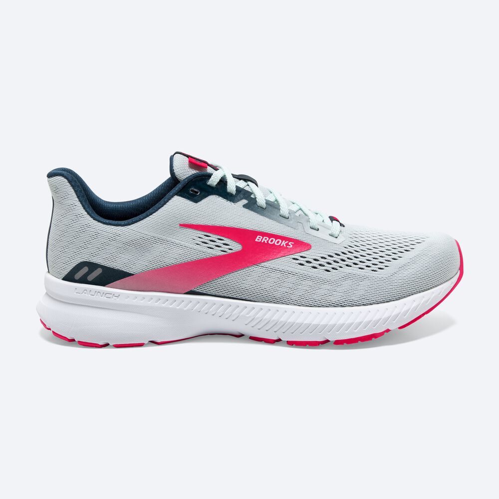 Zapatillas Running Brooks Launch 8 Mujer Azul Marino/Rosas | CR02638