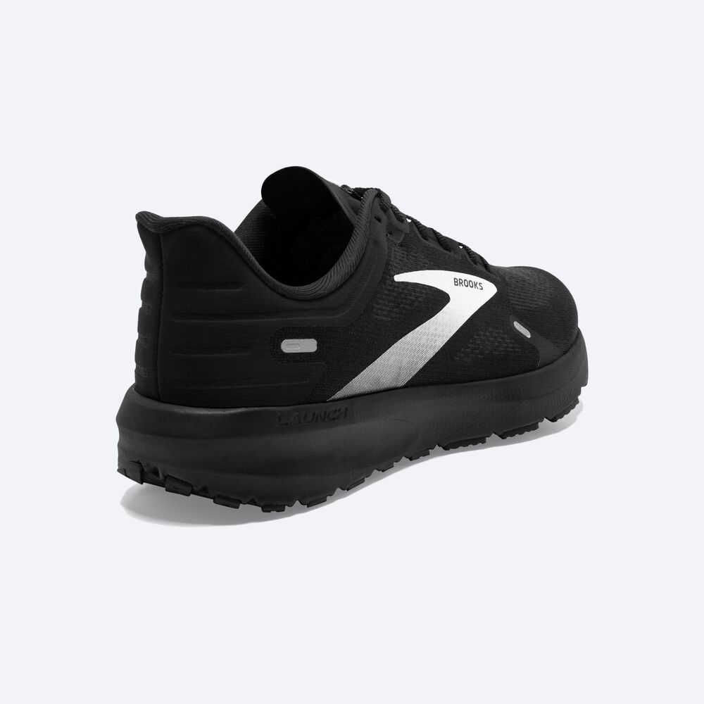 Zapatillas Running Brooks Launch 9 Hombre Negras/Blancas | CR50794