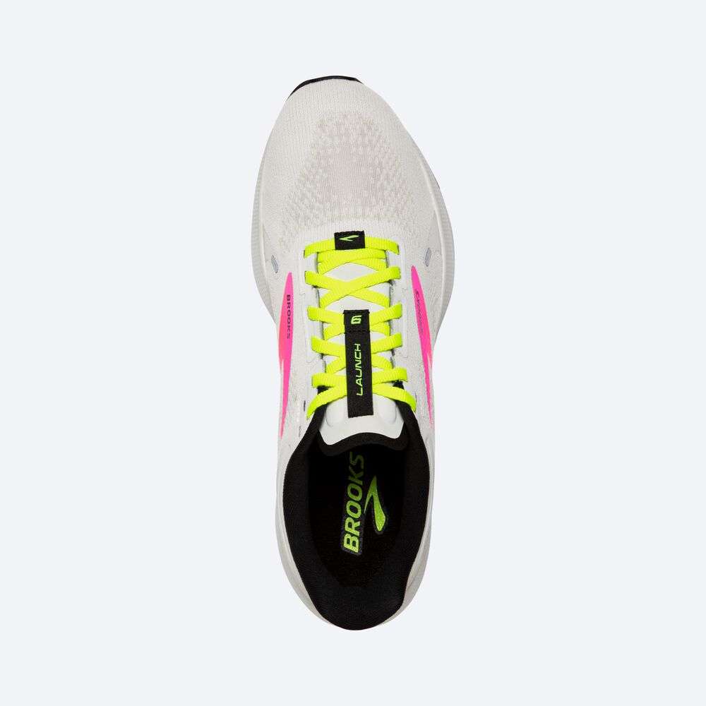 Zapatillas Running Brooks Launch 9 Mujer Blancas/Rosas | CR37156