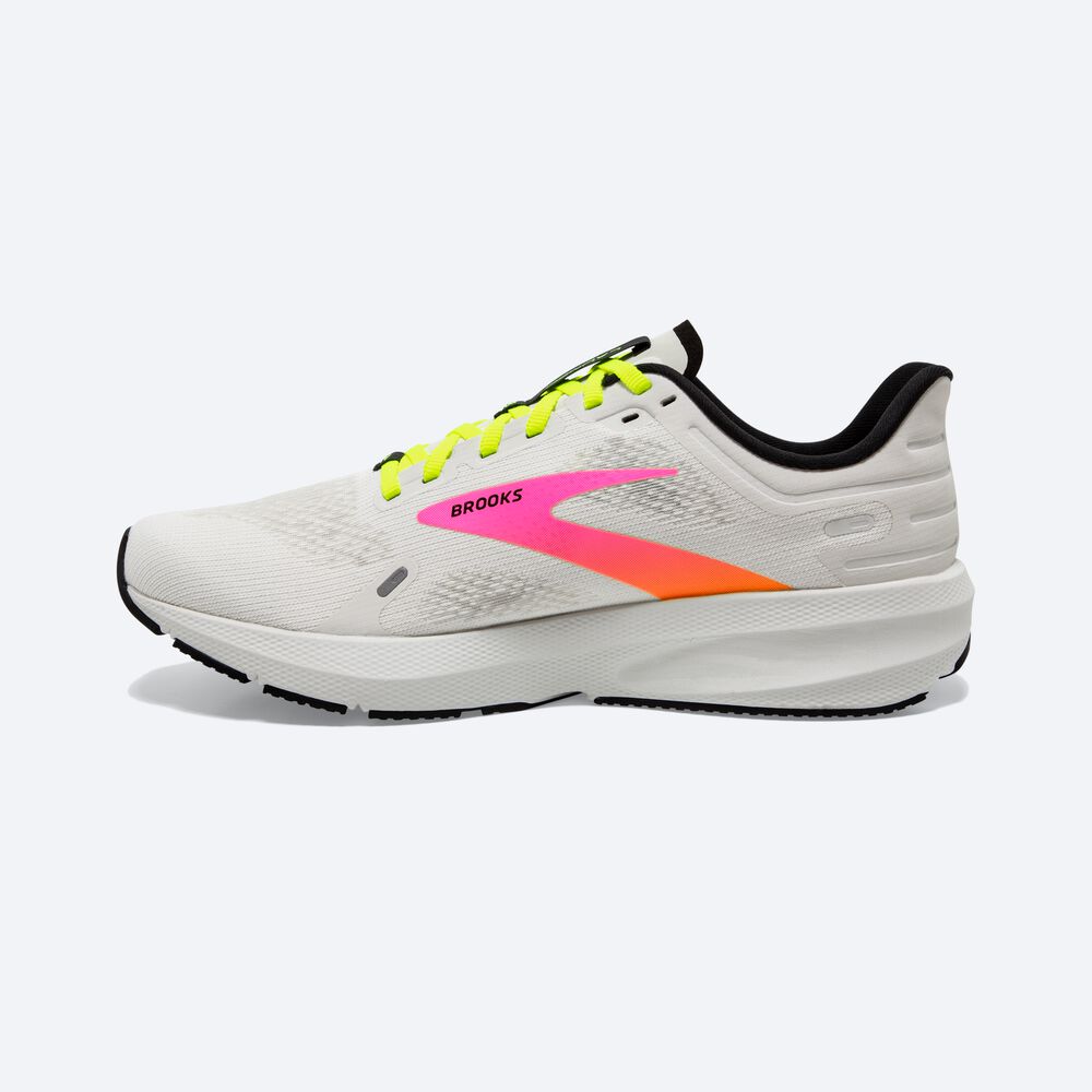 Zapatillas Running Brooks Launch 9 Mujer Blancas/Rosas | CR37156