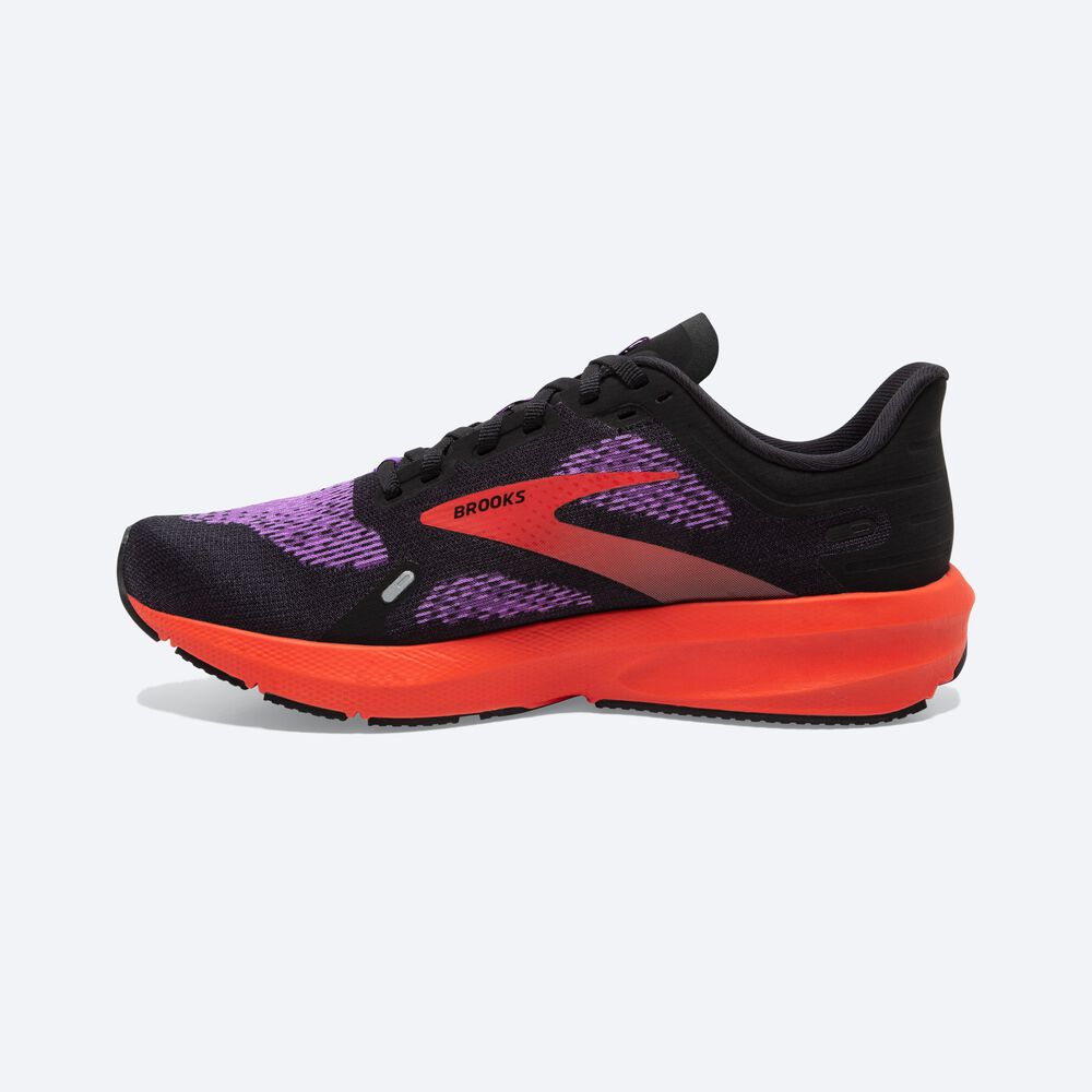 Zapatillas Running Brooks Launch 9 Mujer Negras/Flores | CR42037