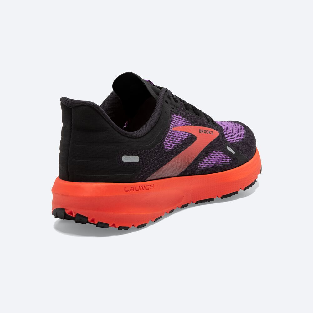 Zapatillas Running Brooks Launch 9 Mujer Negras/Flores | CR42037