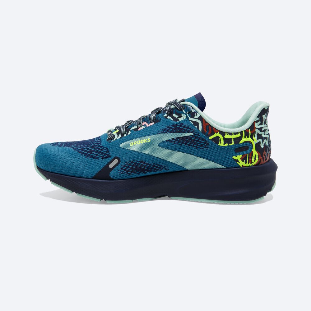 Zapatillas Running Brooks Launch 9 Mujer Azules Gris/Azul Marino | CR47589