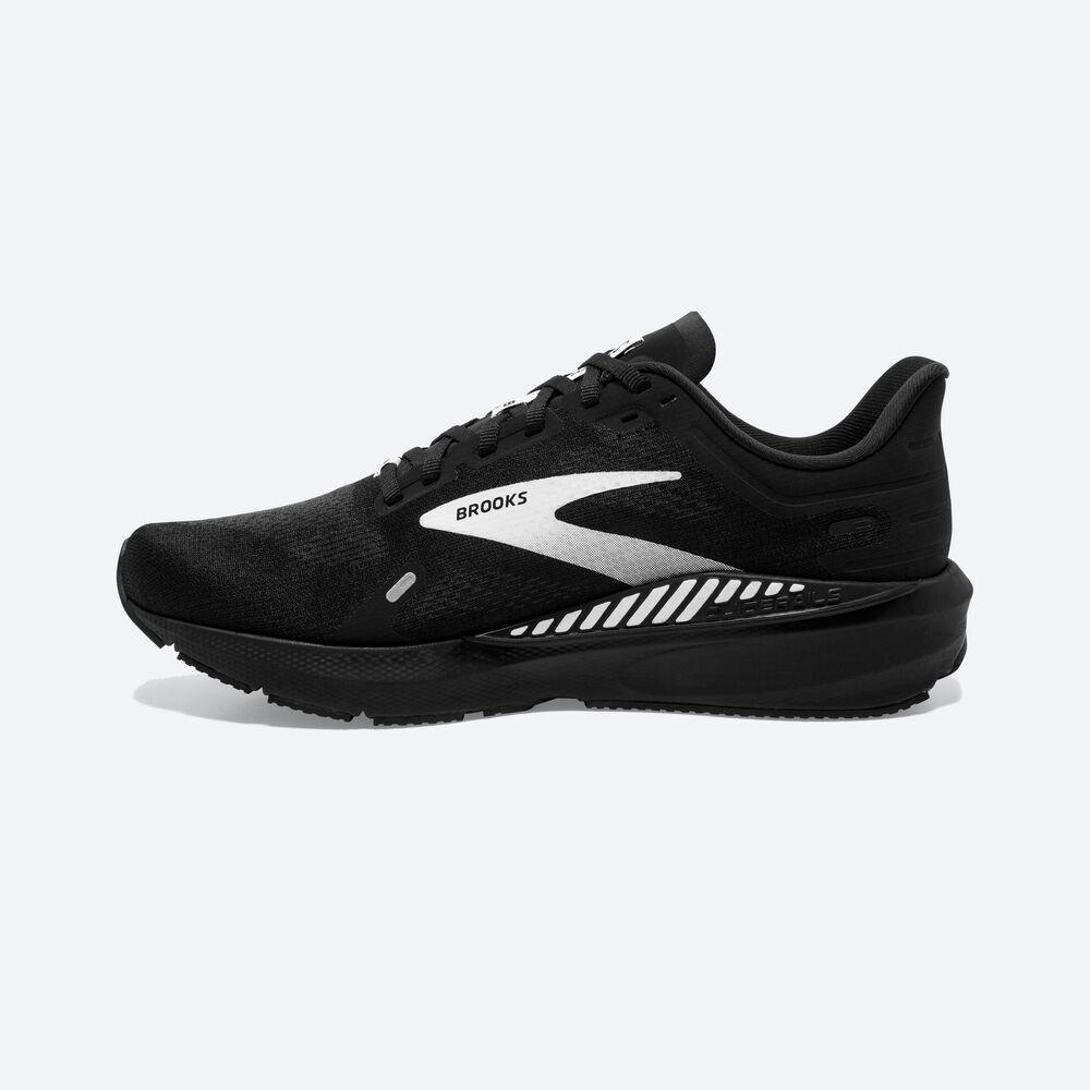 Zapatillas Running Brooks Launch GTS 9 Hombre Negras/Blancas | CR42165