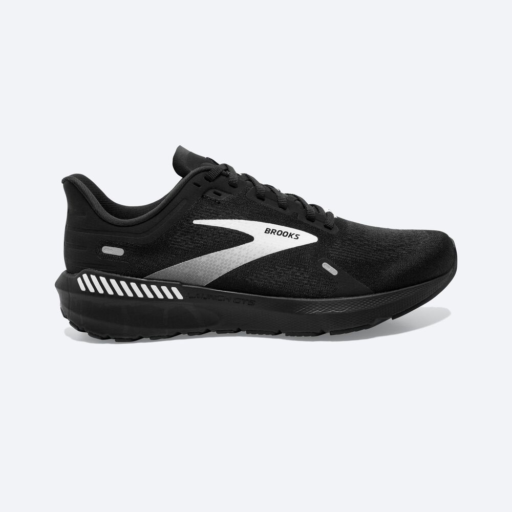 Zapatillas Running Brooks Launch GTS 9 Hombre Negras/Blancas | CR42165