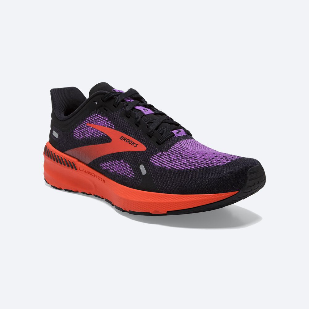 Zapatillas Running Brooks Launch GTS 9 Mujer Negras/Flores | CR40873