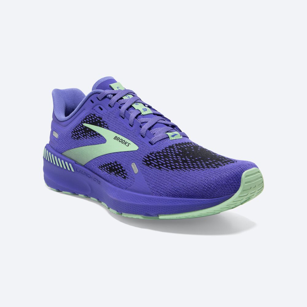 Zapatillas Running Brooks Launch GTS 9 Mujer Azules/Verde | CR45621