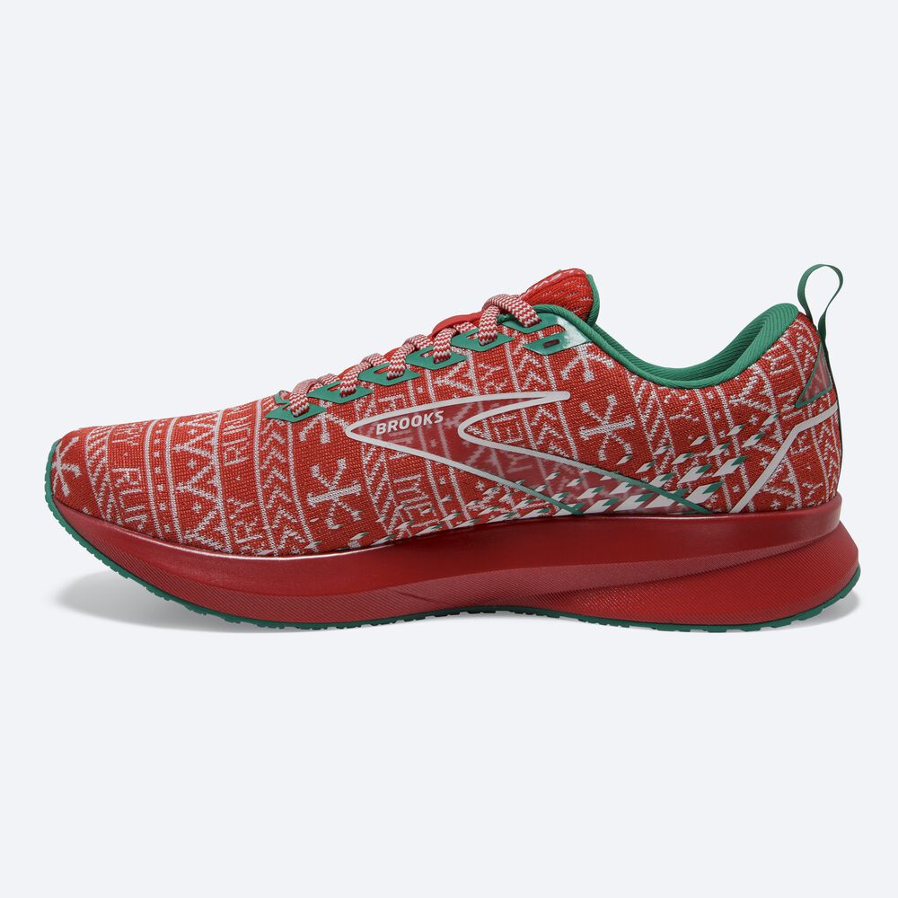 Zapatillas Running Brooks Levitate 5 Hombre Rojas/Blancas/Verde | CR04912