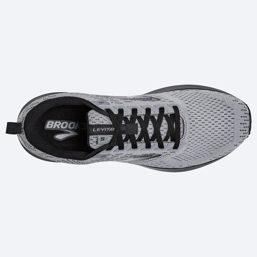 Zapatillas Running Brooks Levitate 5 Hombre Gris/Negras | CR08296