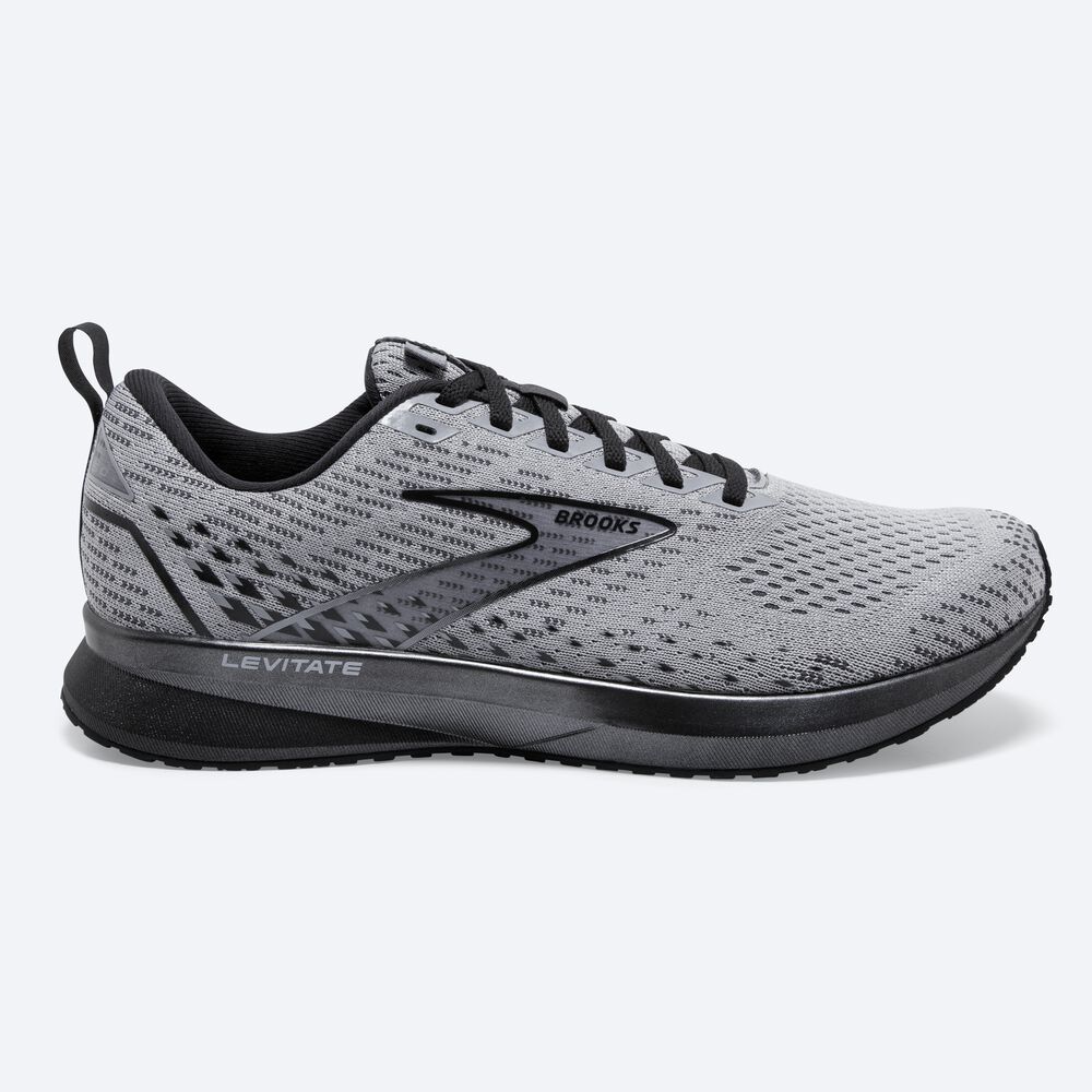 Zapatillas Running Brooks Levitate 5 Hombre Gris/Negras | CR08296