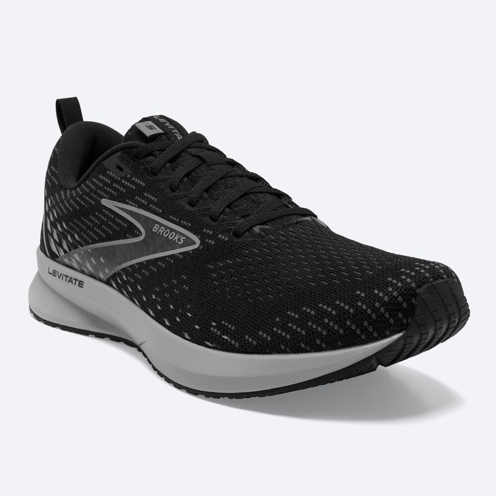 Zapatillas Running Brooks Levitate 5 Hombre Negras/Gris | CR37015