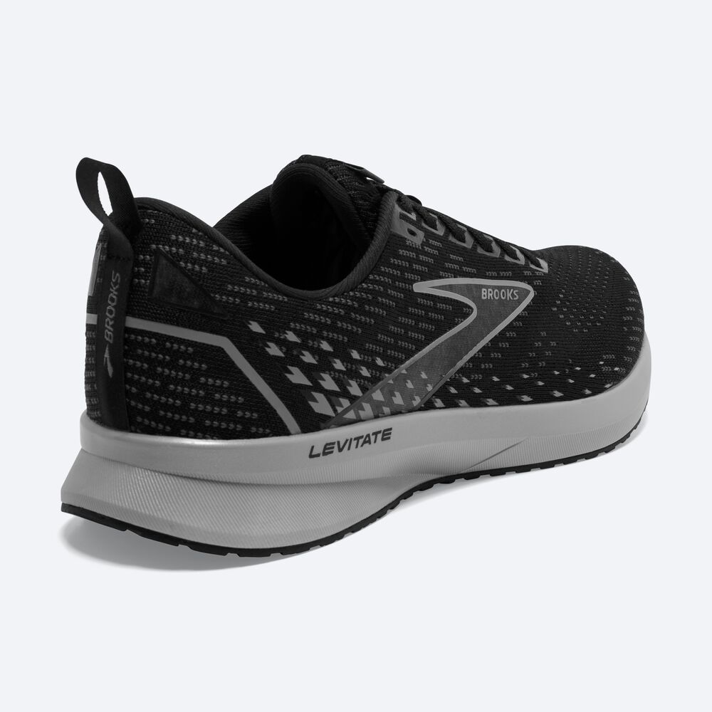 Zapatillas Running Brooks Levitate 5 Hombre Negras/Gris | CR37015