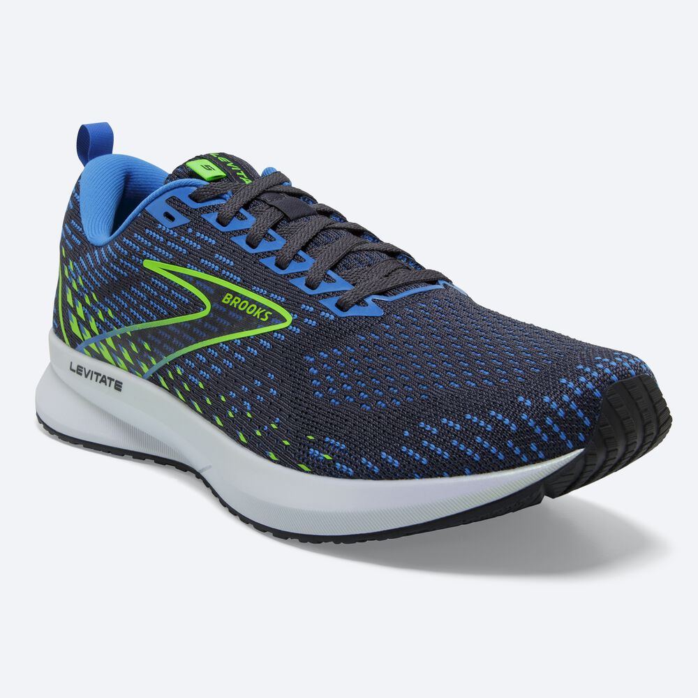 Zapatillas Running Brooks Levitate 5 Hombre Azules/Verde | CR93426