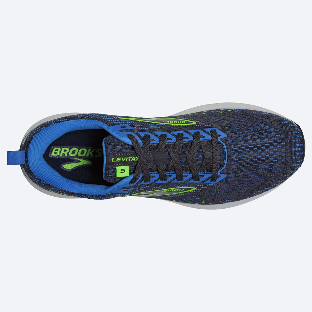 Zapatillas Running Brooks Levitate 5 Hombre Azules/Verde | CR93426