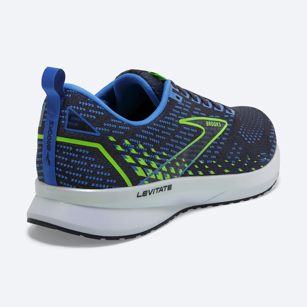 Zapatillas Running Brooks Levitate 5 Hombre Azules/Verde | CR93426