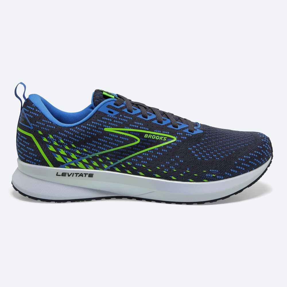 Zapatillas Running Brooks Levitate 5 Hombre Azules/Verde | CR93426