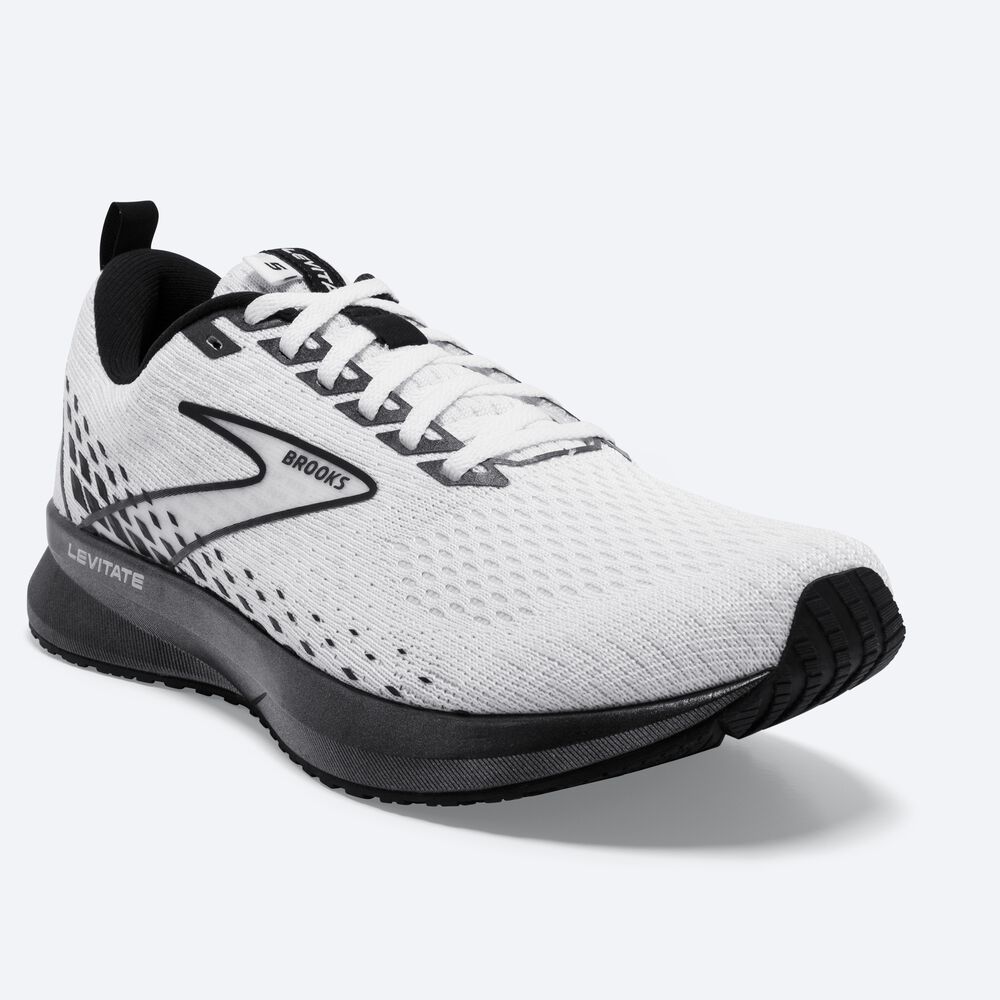 Zapatillas Running Brooks Levitate 5 Mujer Blancas/Negras | CR39670