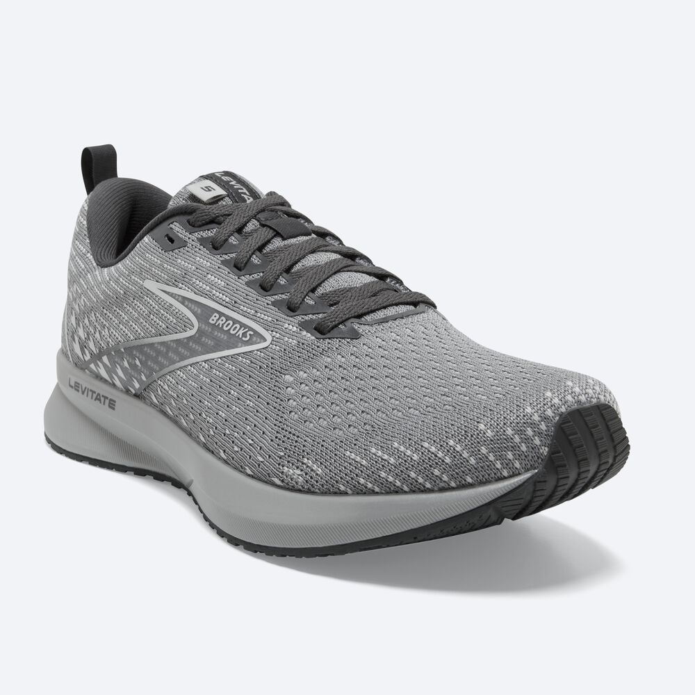 Zapatillas Running Brooks Levitate 5 Mujer Gris/Negras | CR94658