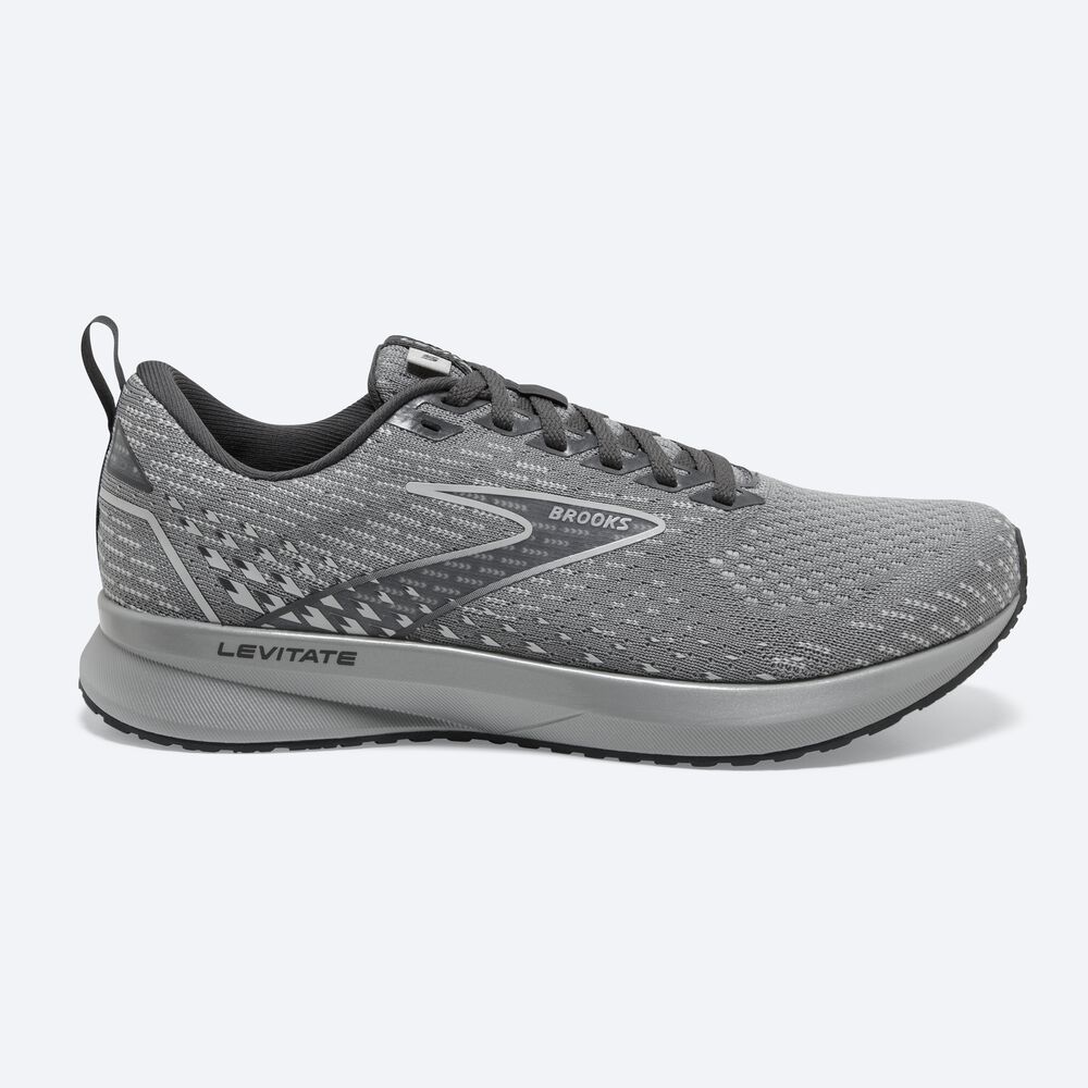 Zapatillas Running Brooks Levitate 5 Mujer Gris/Negras | CR94658