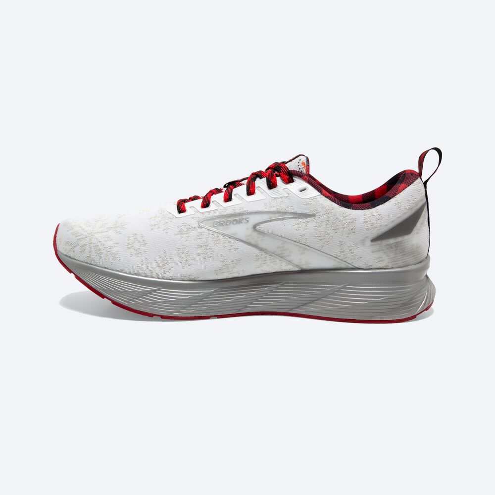 Zapatillas Running Brooks Levitate 6 Hombre Blancas/Rojas/Plateadas | CR15836