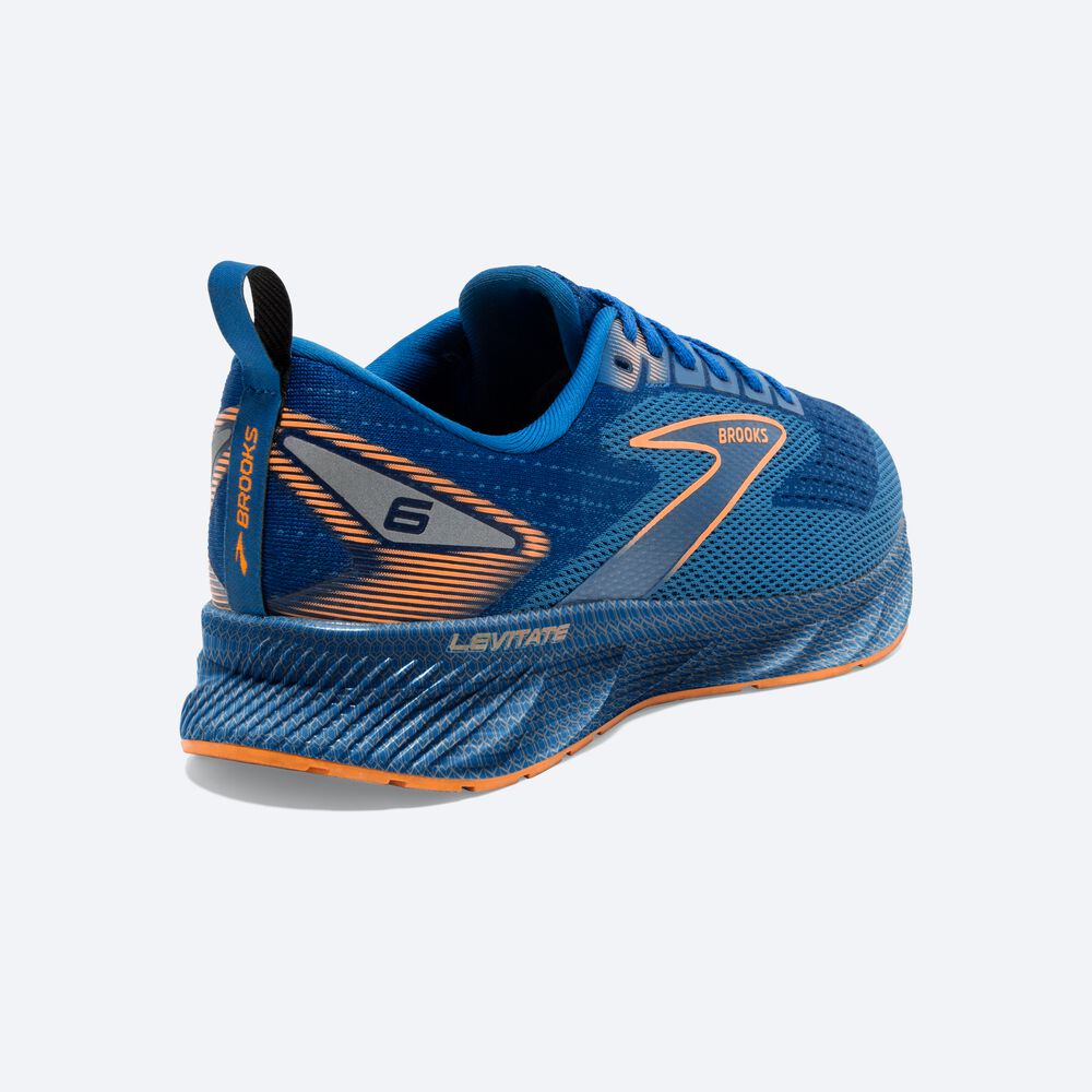 Zapatillas Running Brooks Levitate 6 Hombre Azules/Naranjas | CR78925