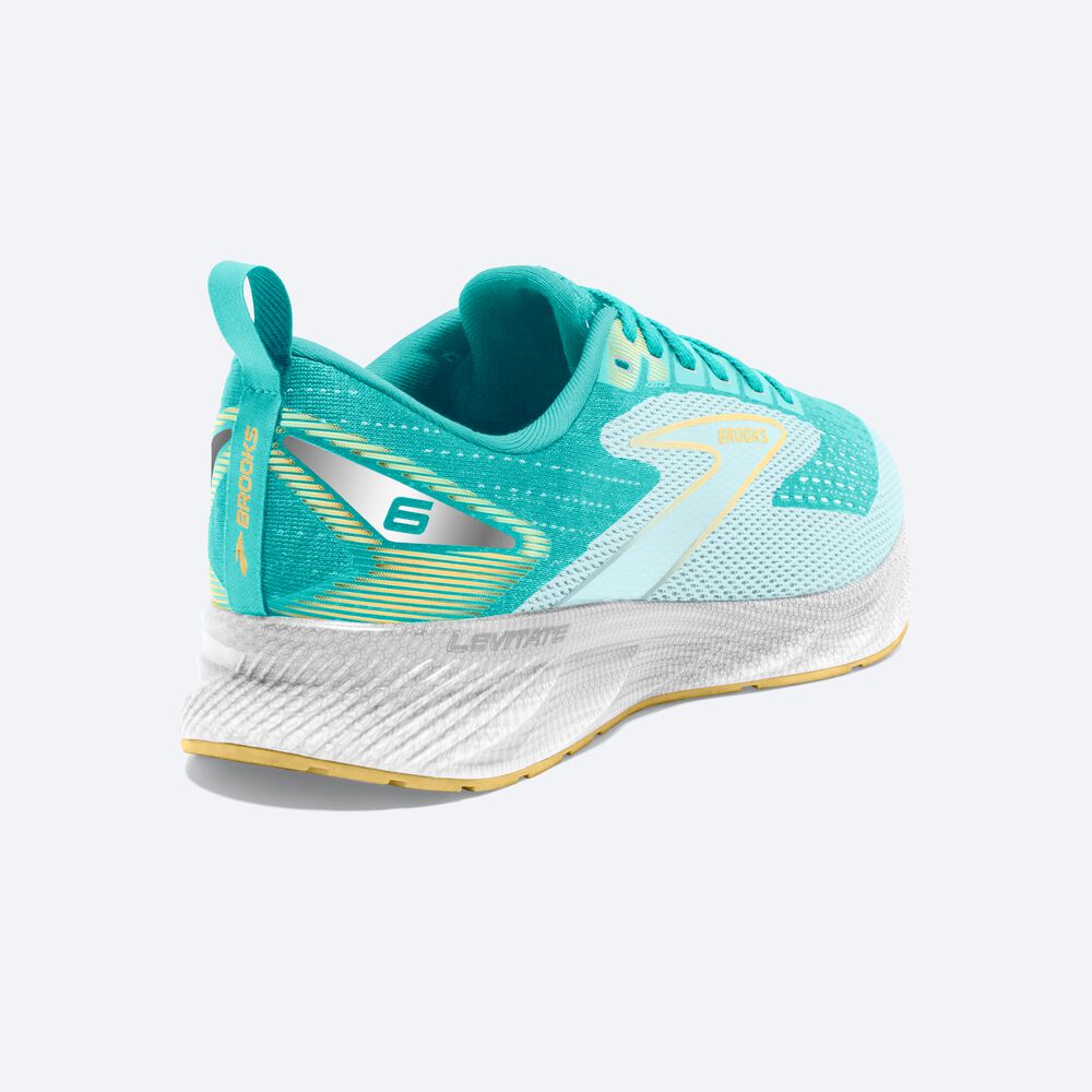 Zapatillas Running Brooks Levitate 6 Mujer Azules/Amarillo | CR07849