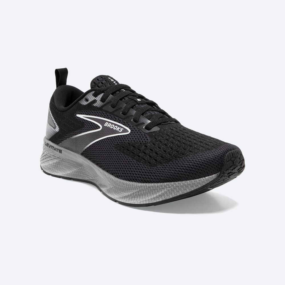 Zapatillas Running Brooks Levitate 6 Mujer Negras/Blancas | CR15369