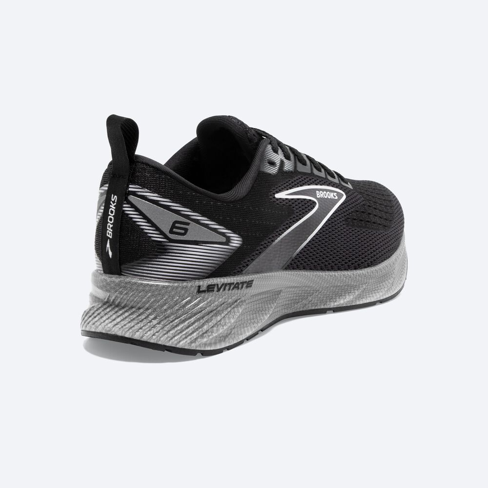 Zapatillas Running Brooks Levitate 6 Mujer Negras/Blancas | CR15369