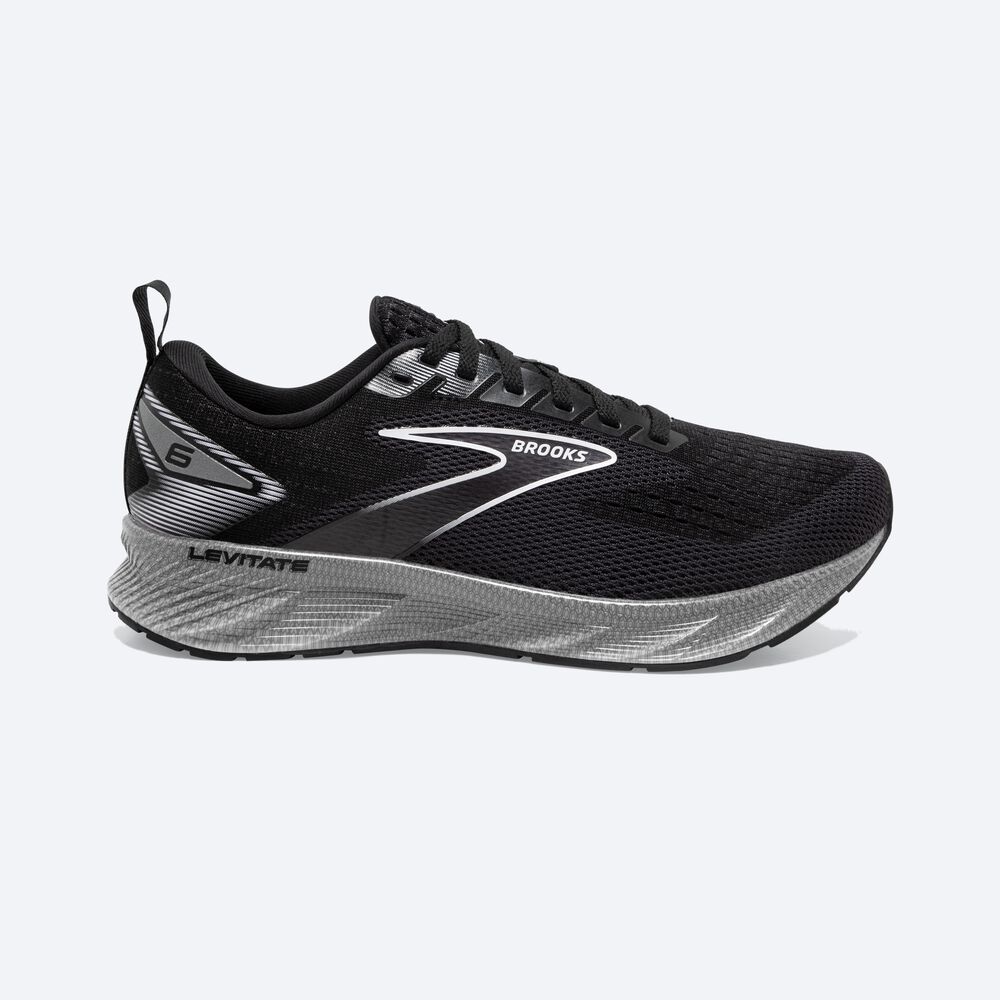 Zapatillas Running Brooks Levitate 6 Mujer Negras/Blancas | CR15369