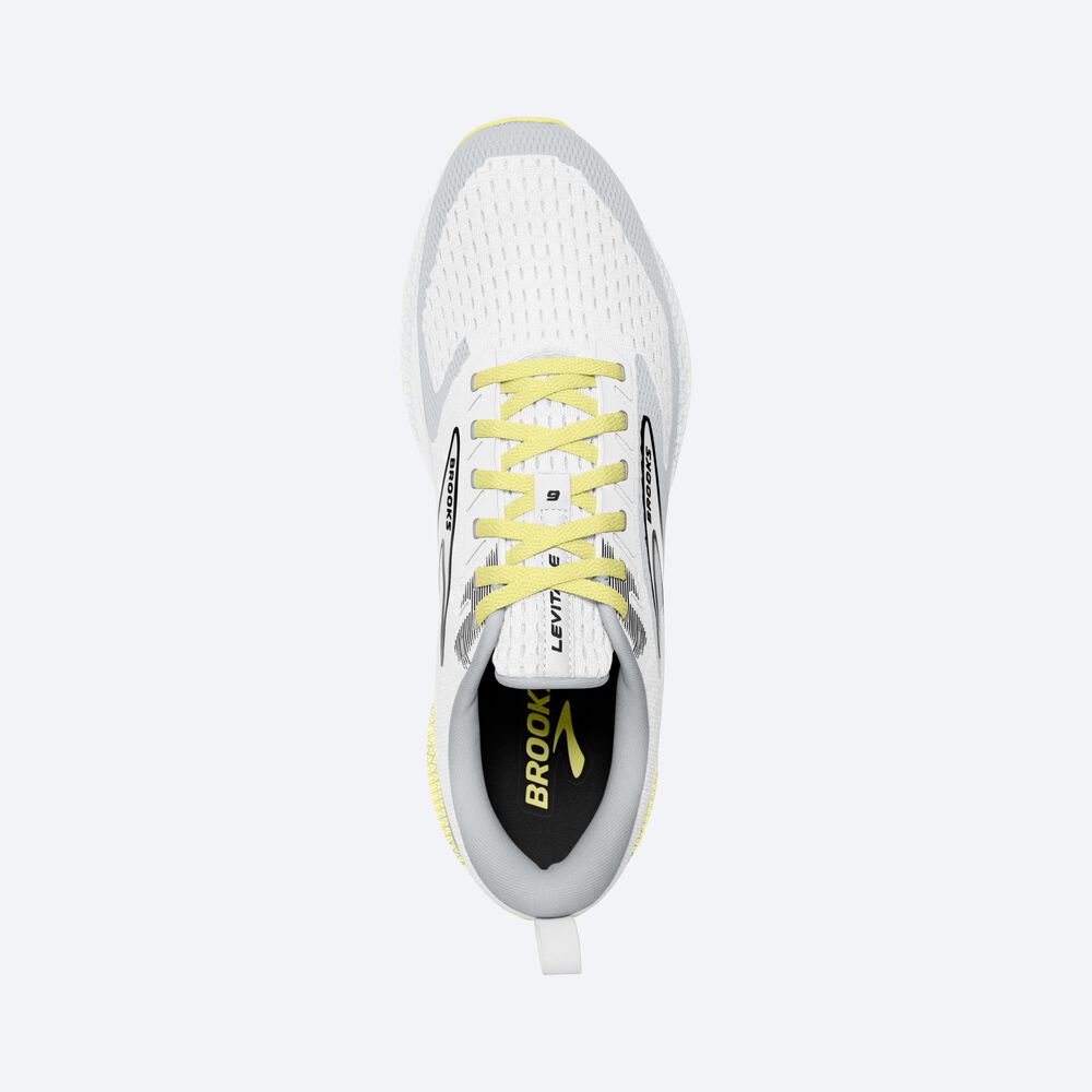 Zapatillas Running Brooks Levitate 6 Mujer Blancas/Amarillo | CR94812