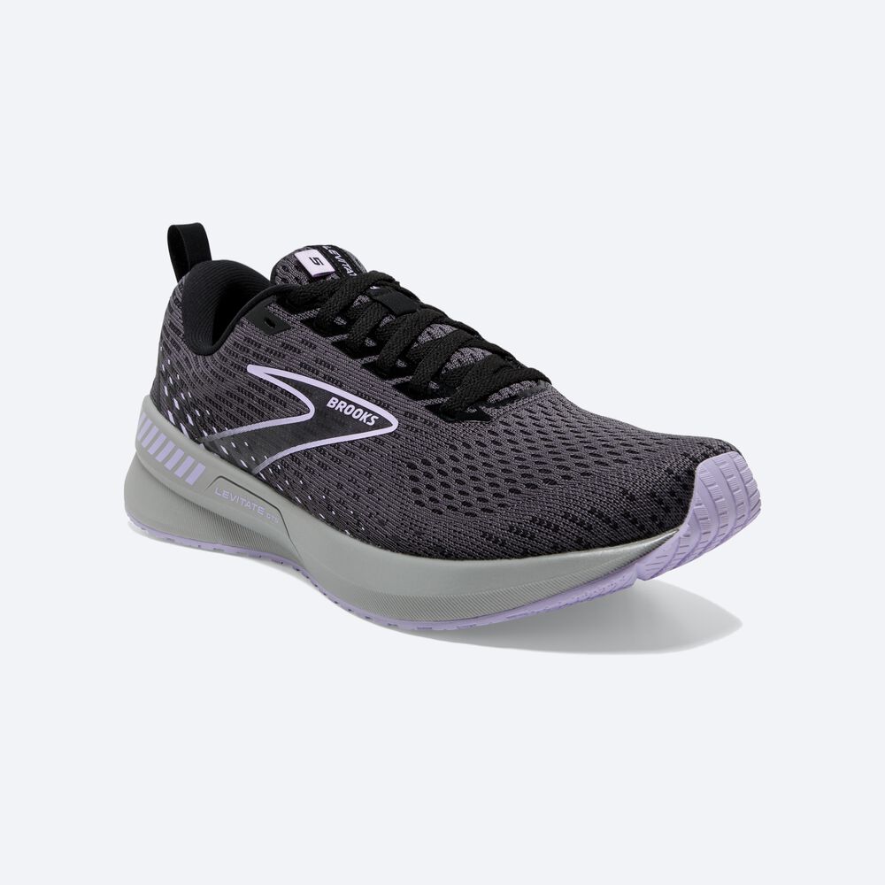 Zapatillas Running Brooks Levitate GTS 5 Mujer Negras | CR16708