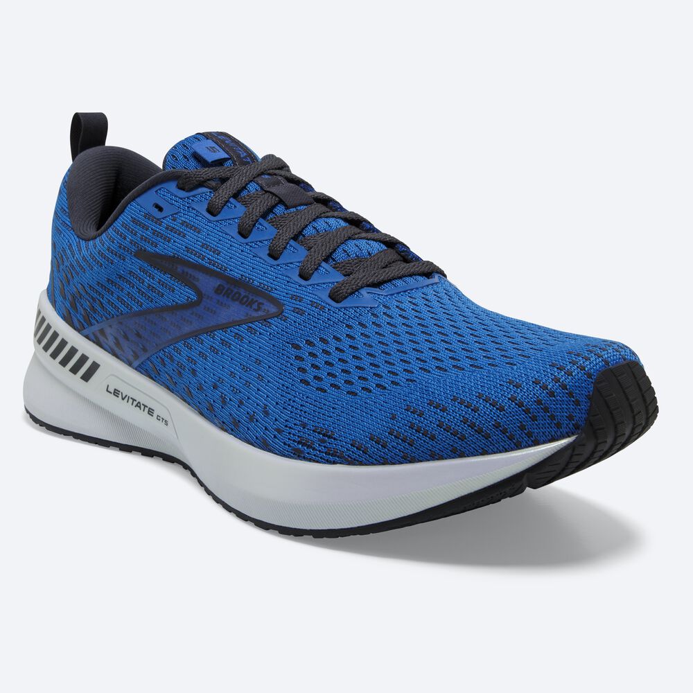 Zapatillas Running Brooks Levitate GTS 5 Hombre Azules/Blancas | CR17489