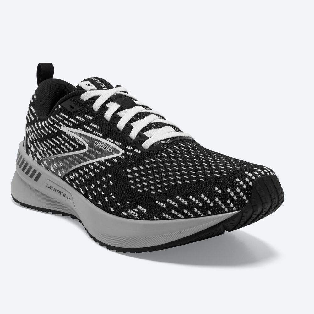 Zapatillas Running Brooks Levitate GTS 5 Mujer Negras/Gris/Blancas | CR23856