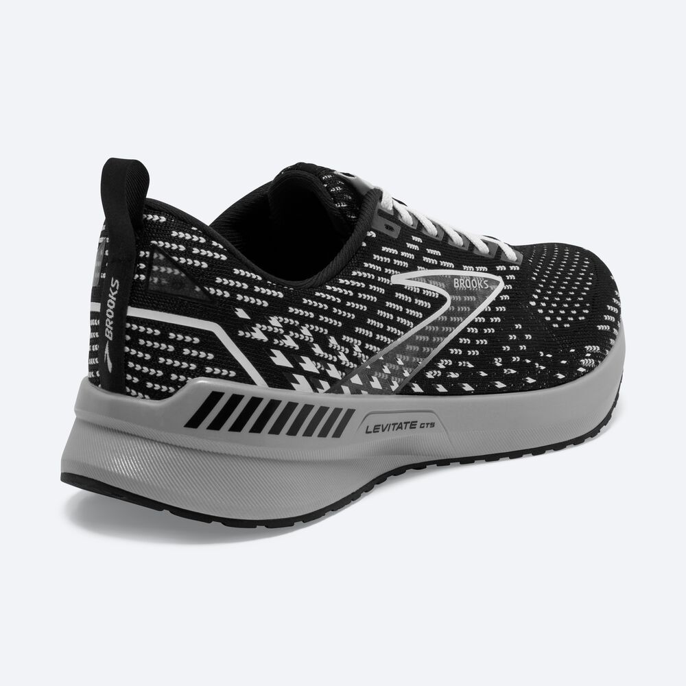 Zapatillas Running Brooks Levitate GTS 5 Mujer Negras/Gris/Blancas | CR23856