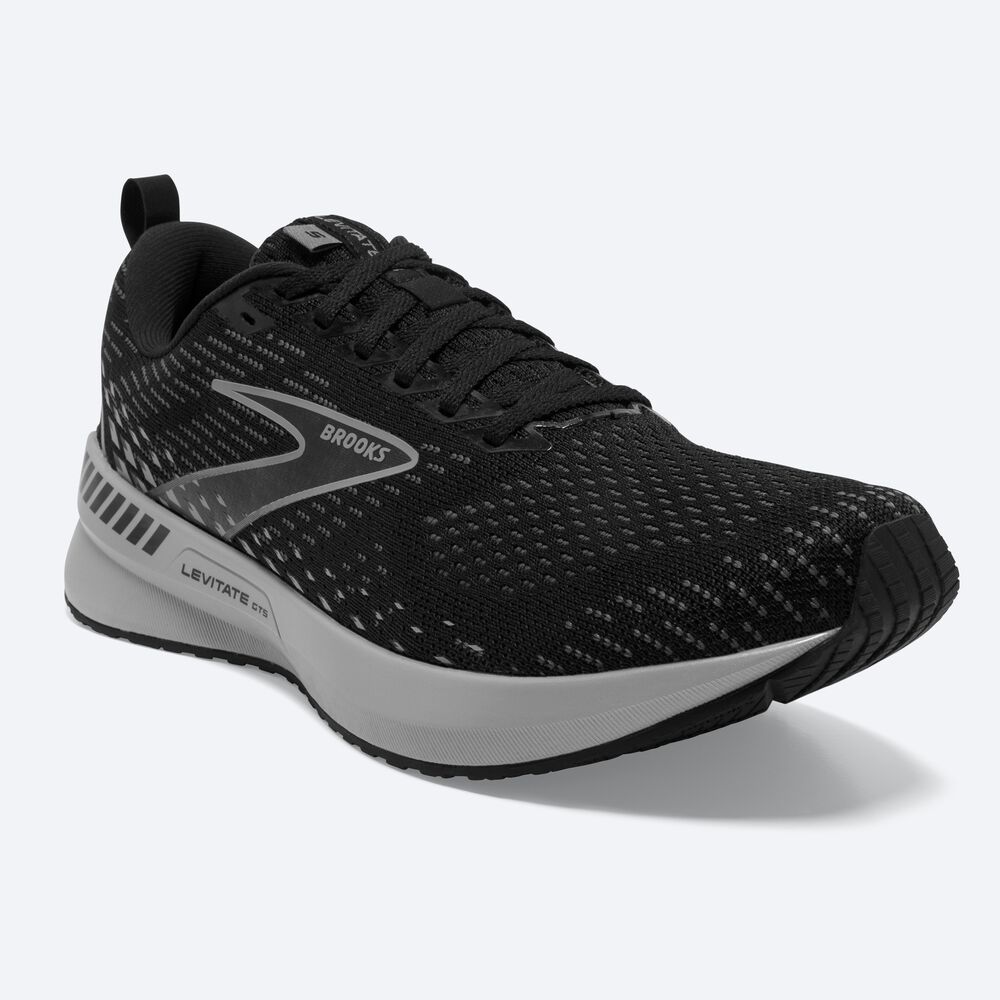 Zapatillas Running Brooks Levitate GTS 5 Hombre Negras/Gris | CR49368