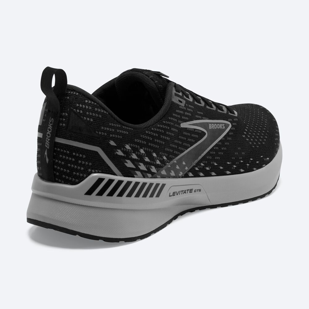 Zapatillas Running Brooks Levitate GTS 5 Hombre Negras/Gris | CR49368