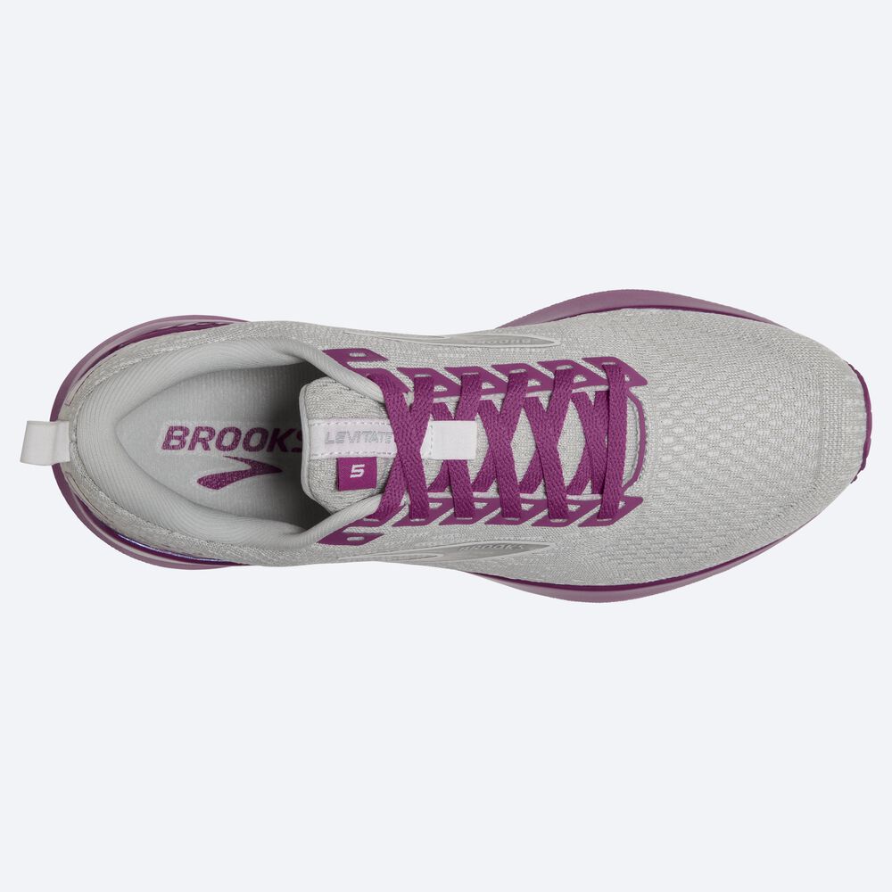 Zapatillas Running Brooks Levitate GTS 5 Mujer Gris/Lavanda | CR78216