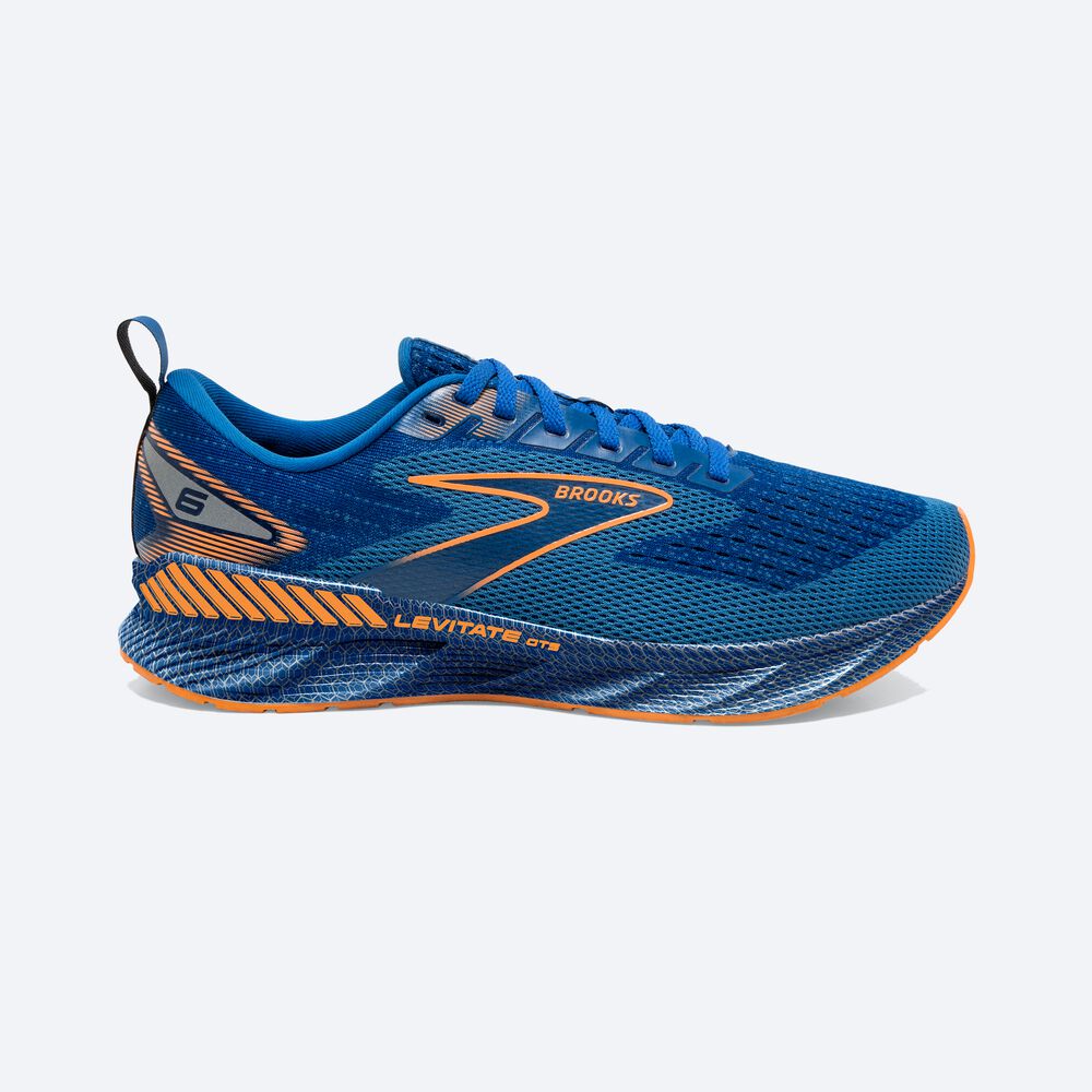 Zapatillas Running Brooks Levitate GTS 6 Hombre Azules/Naranjas | CR16903