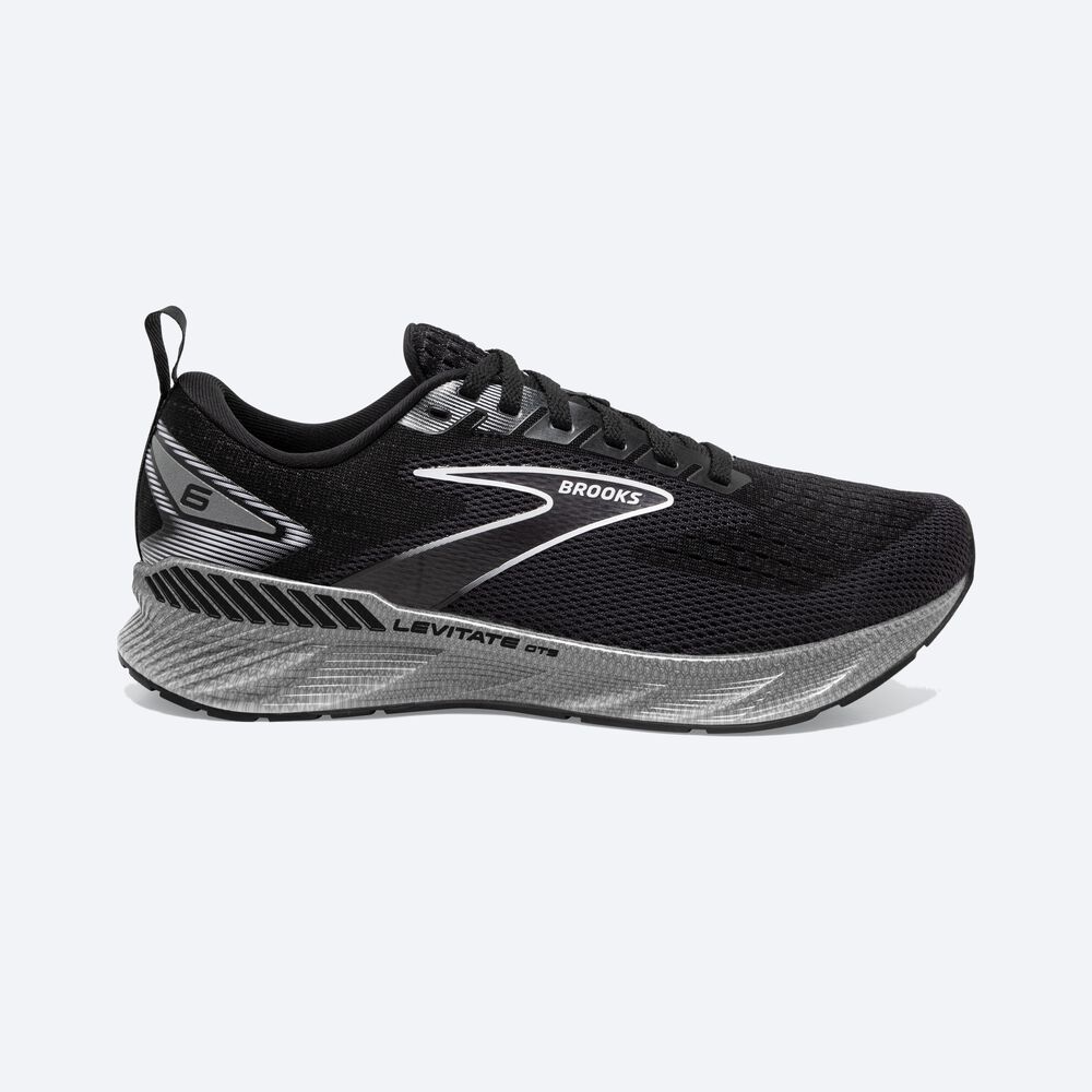 Zapatillas Running Brooks Levitate GTS 6 Mujer Negras/Blancas | CR31725