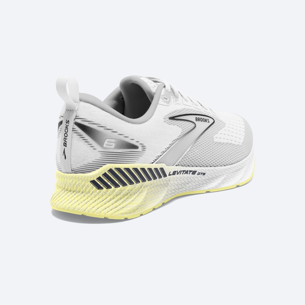 Zapatillas Running Brooks Levitate GTS 6 Mujer Blancas/Amarillo | CR49518