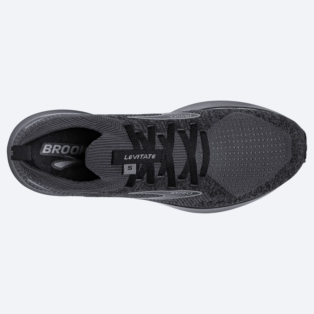 Zapatillas Running Brooks Levitate StealthFit 5 Hombre Negras/Gris | CR16398