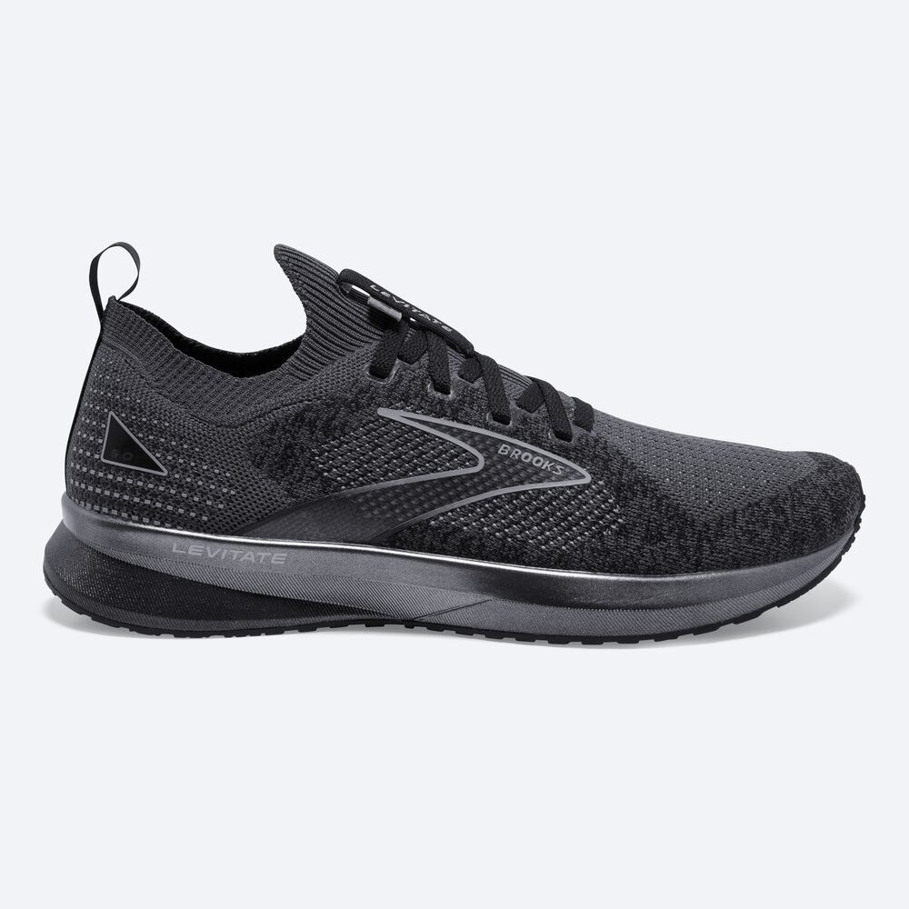 Zapatillas Running Brooks Levitate StealthFit 5 Hombre Negras/Gris | CR16398